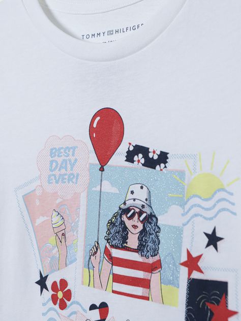 Polera Con Logo Y Fotos Blanco Tommy Hilfiger-2