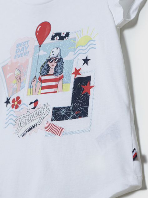 Polera Con Logo Y Fotos Blanco Tommy Hilfiger-3
