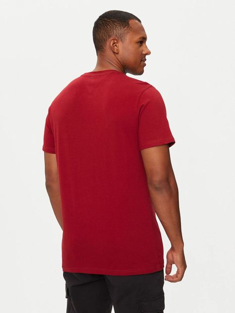 Polera Logo Slim Hombre Fit Rojo Tommy Jeans-2