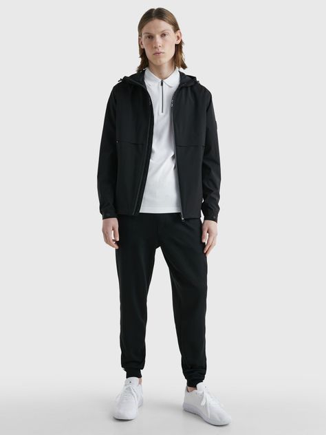 Chaqueta Con Gorro Protect Sail Negro Tommy Hilfiger-1
