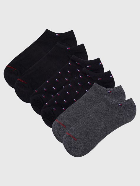 Pack 3 Par De Calcetin Cortos Multicolor Tommy Hilfiger-0