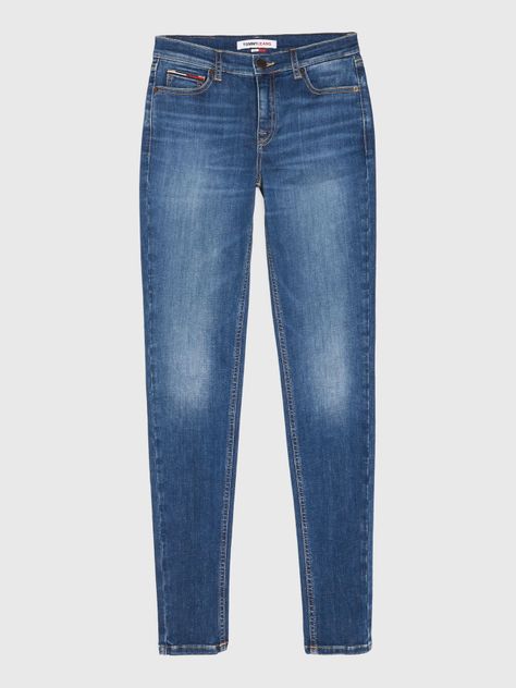 Jeans Nora De Talle Medio Skinny Azul Tommy Jeans-4