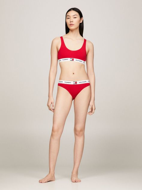 Bralette De Algodón Elástico Rojo Tommy Hilfiger-1
