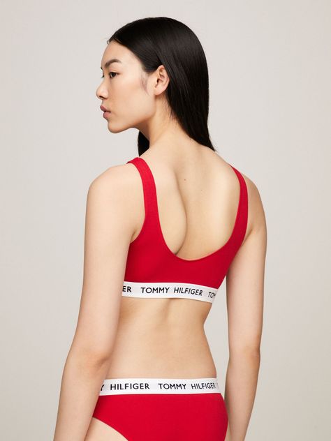 Bralette De Algodón Elástico Rojo Tommy Hilfiger-2