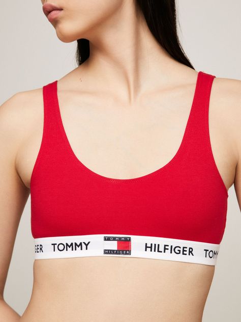 Bralette De Algodón Elástico Rojo Tommy Hilfiger-3