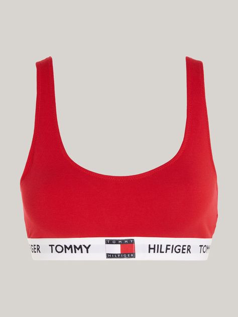 Bralette De Algodón Elástico Rojo Tommy Hilfiger-4
