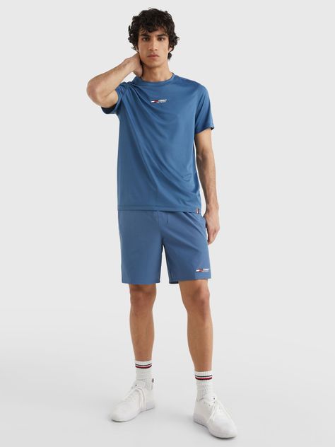 Polera Sport Esse Training Slim Fit Azul Tommy Hilfiger-1