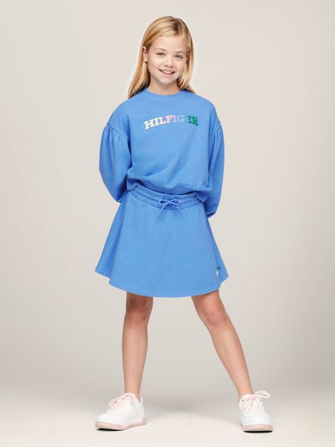 Polerón Niña monotipo Azul Tommy Hilfiger-1
