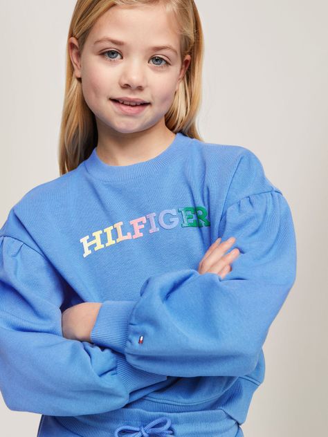 Polerón Niña monotipo Azul Tommy Hilfiger-3