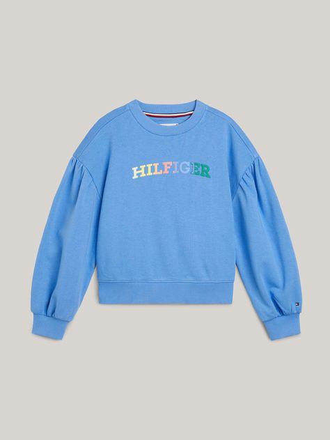 Polerón Niña monotipo Azul Tommy Hilfiger-4