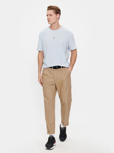 POLERA REGULAR LINEAR LOGO CELESTE TOMMY JEANS-1