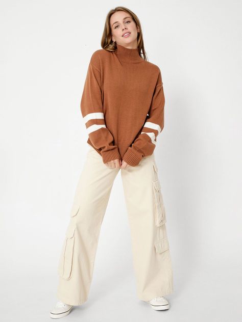 Sweater Cuello Alto Con Logo Café Tommy Hilfiger-2