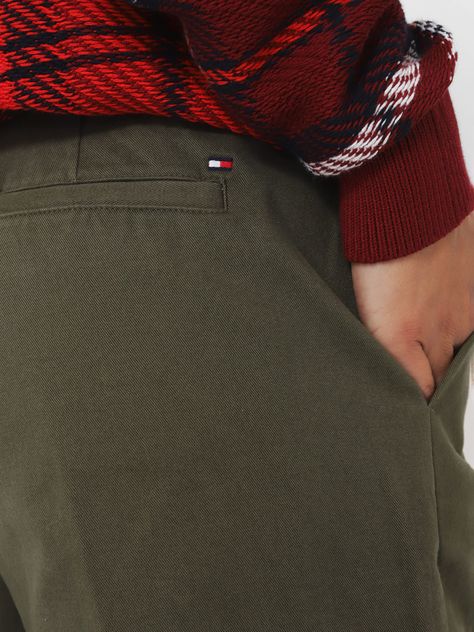 Pantalón Chino Essential Slim Fit Verde Tommy Hilfiger-2