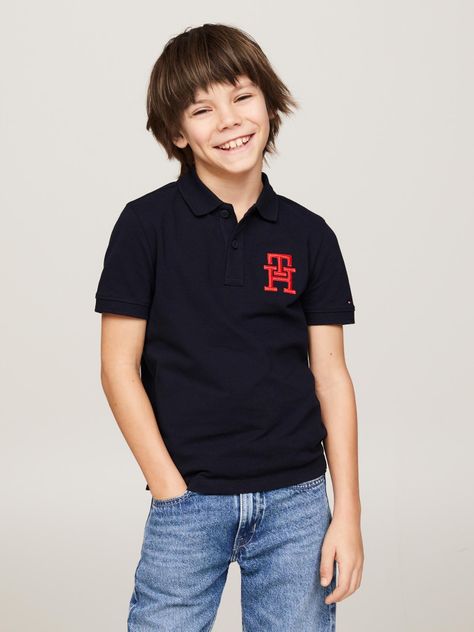 Polo Logo Niño Azul Tommy Hilfiger-0