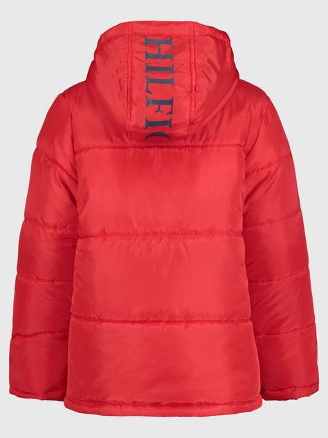Parka Puffer Color Block Rojo Tommy Hilfiger-1