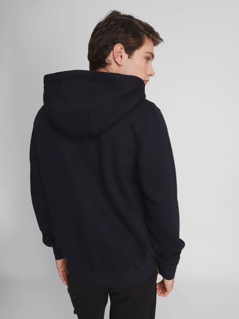 Polerón Hoodie Con Cierre Logo Azul Tommy Hilfiger-1