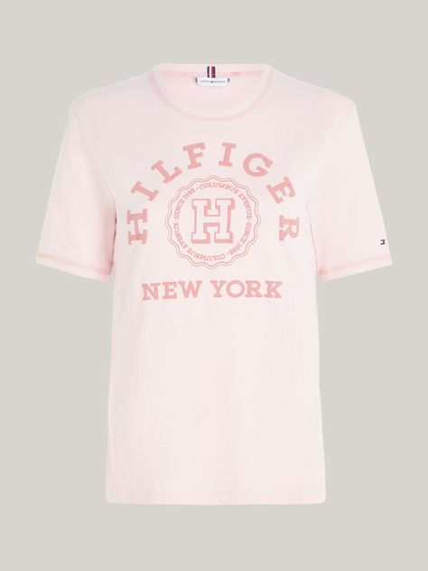 Polera Varsity Logo Monogram Rosado Tommy Hilfiger-4