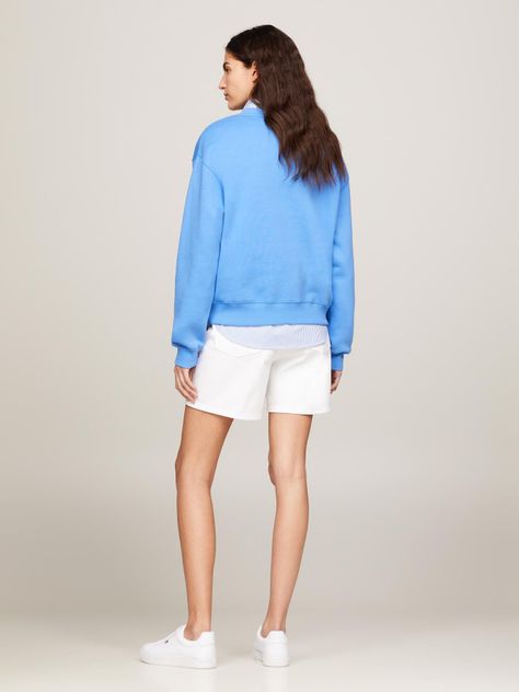 Polerón Modern Con Logo Celeste Tommy Hilfiger-2