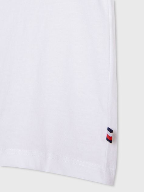 Polera Con Logo Central Blanco Tommy Hilfiger-3