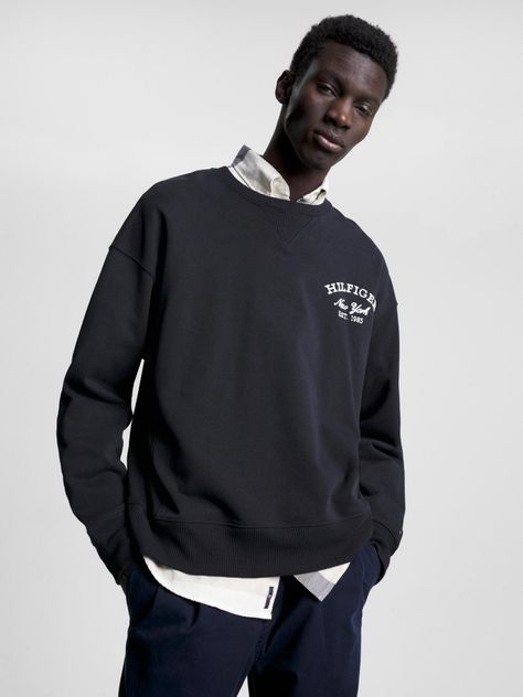 Polerón Estilo Preppy Con Logo Azul Tommy Hilfiger-0