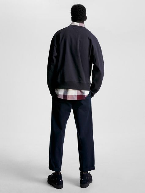 Polerón Estilo Preppy Con Logo Azul Tommy Hilfiger-2
