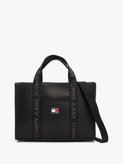 Tote Essential Daily Elevated Negro Tommy Jeans-0