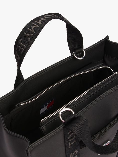 Tote Essential Daily Elevated Negro Tommy Jeans-2