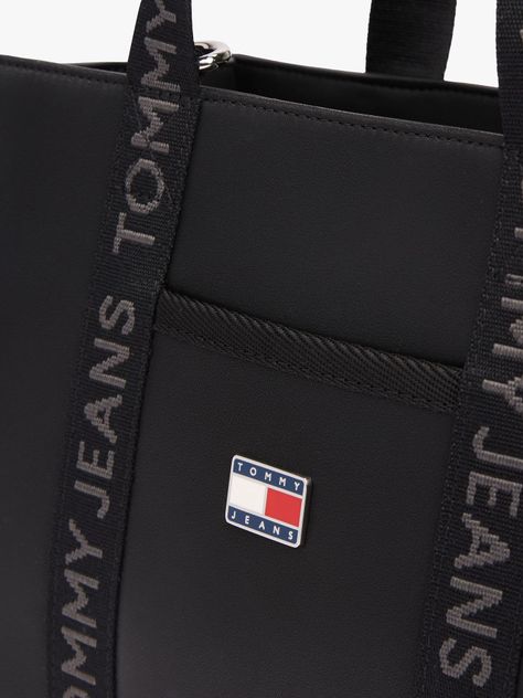 Tote Essential Daily Elevated Negro Tommy Jeans-3