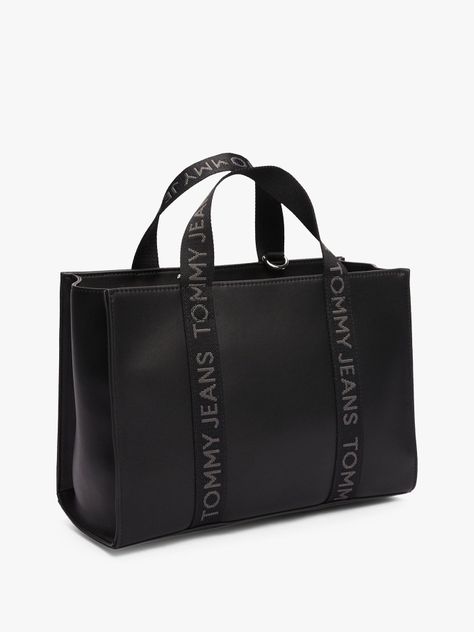 Tote Essential Daily Elevated Negro Tommy Jeans-4