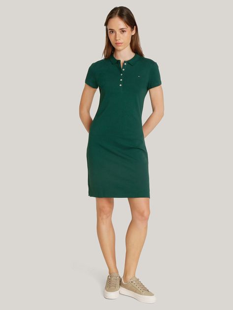 Vestido Polo Slim Fit Verde Tommy Hilfiger-1
