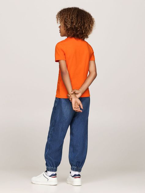 Polera De Niño Essential Cotton Naranjo Tommy Hilfiger-2