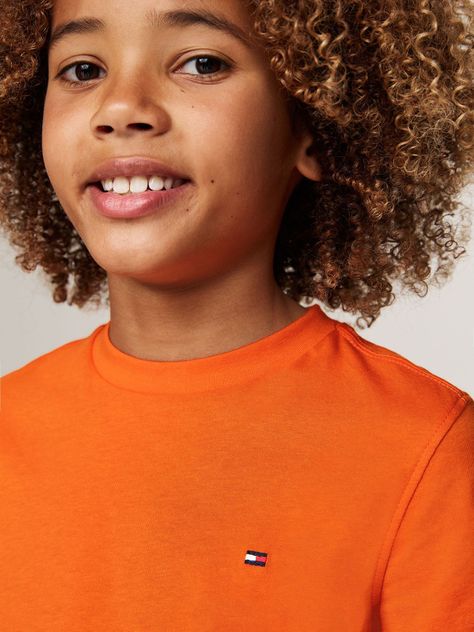 Polera De Niño Essential Cotton Naranjo Tommy Hilfiger-3