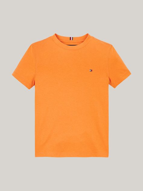 Polera De Niño Essential Cotton Naranjo Tommy Hilfiger-4