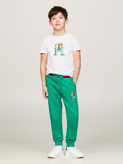 Polera Logo Monogram Multicolor Blanco Tommy Hilfiger-1