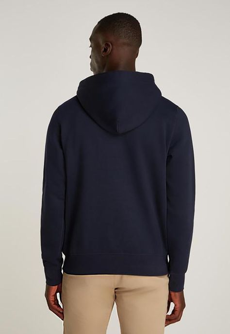 Polerón Hoodie Con-Logo Azul Tommy Hilfiger-1