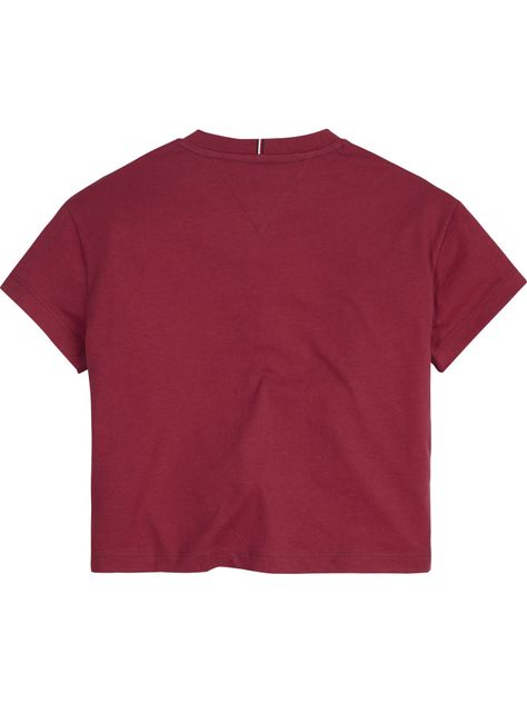Polera Varsity Logo Burdeo Tommy Hilfiger MY2-1