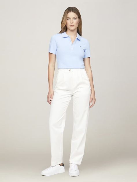 Polo 1985 Collection Slim Fit Celeste Tommy Hilfiger-1