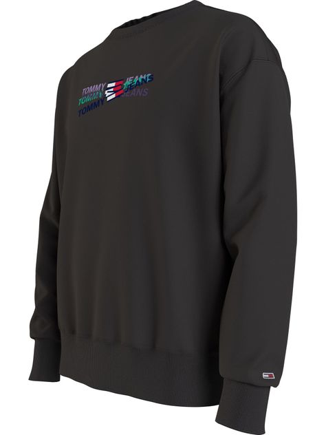 Polerón Straight Logo Negro Tommy Jeans F2-2