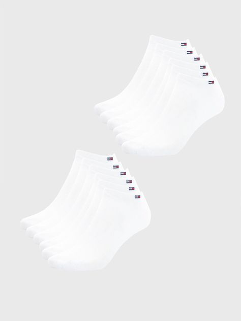 Pack 6 Pares Calcetin Athletic Blanco Tommy Hilfiger-0