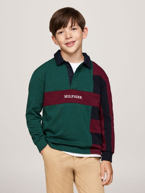 Polo Con Logo Colorblock Multicolor Tommy Hilfiger-0
