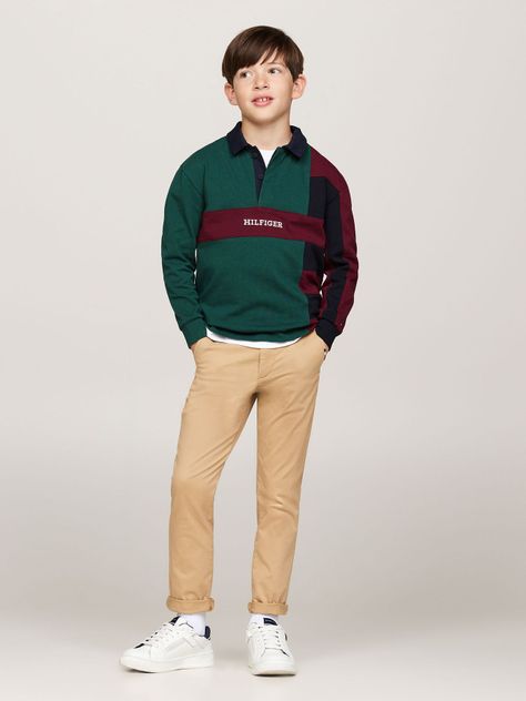Polo Con Logo Colorblock Multicolor Tommy Hilfiger-1
