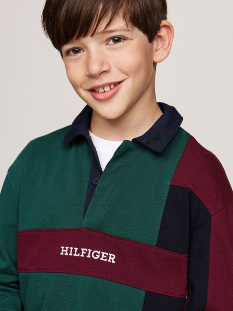 Polo Con Logo Colorblock Multicolor Tommy Hilfiger-3