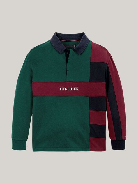 Polo Con Logo Colorblock Multicolor Tommy Hilfiger-4