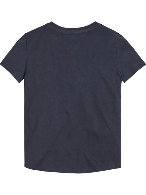Polera Essential Con Logo Script Azul Tommy Hilfiger-1