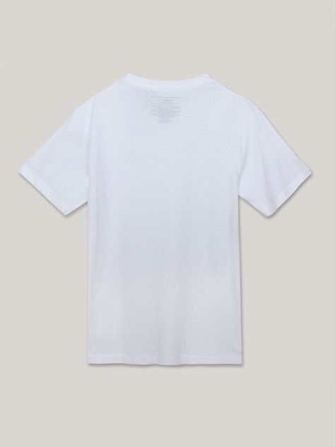 Polera De Niño C-Neck Con Logo Blanco Tommy Hilfiger-1