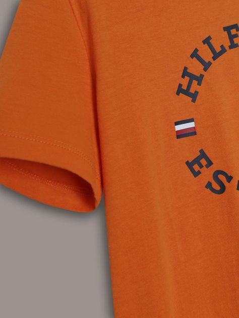 Polera Niño Con Logo Monotipo Naranjo Tommy Hilfiger-2