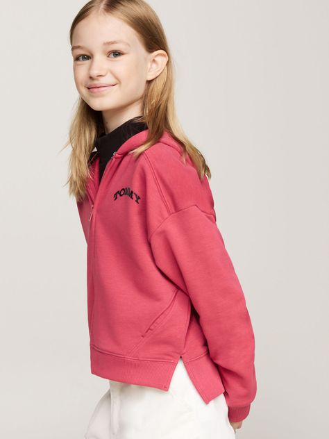 Polerón Hoodie Niña Varsity Logo Rosado Tommy Hilfiger-3