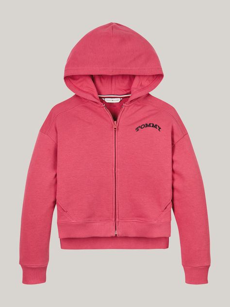 Polerón Hoodie Niña Varsity Logo Rosado Tommy Hilfiger-4