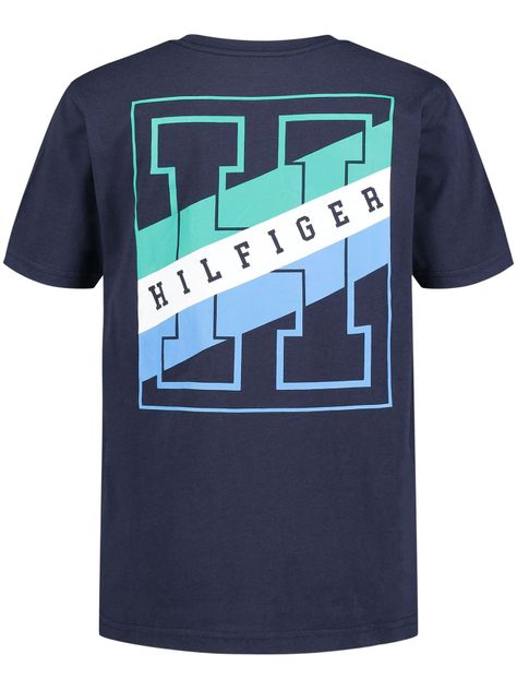 Polera Con Logo En La Espalda Azul Tommy Hilfiger-1