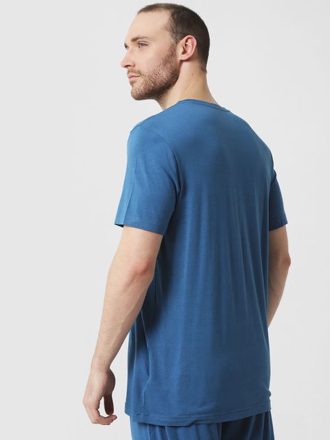 Camiseta C-Neck Manga Corta Azul Tommy Hilfiger-2